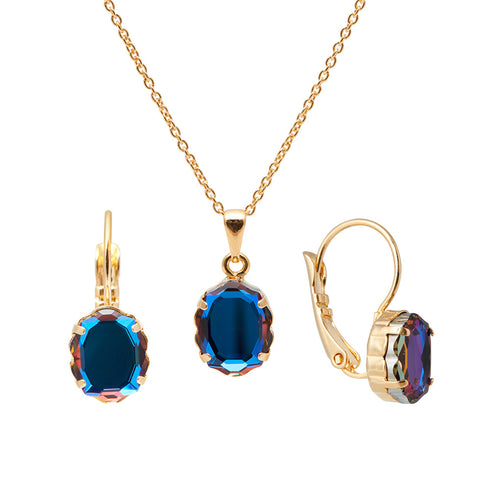 Set "Baroque Mirror (Meridian Blue)" with Swarovski™ crystals